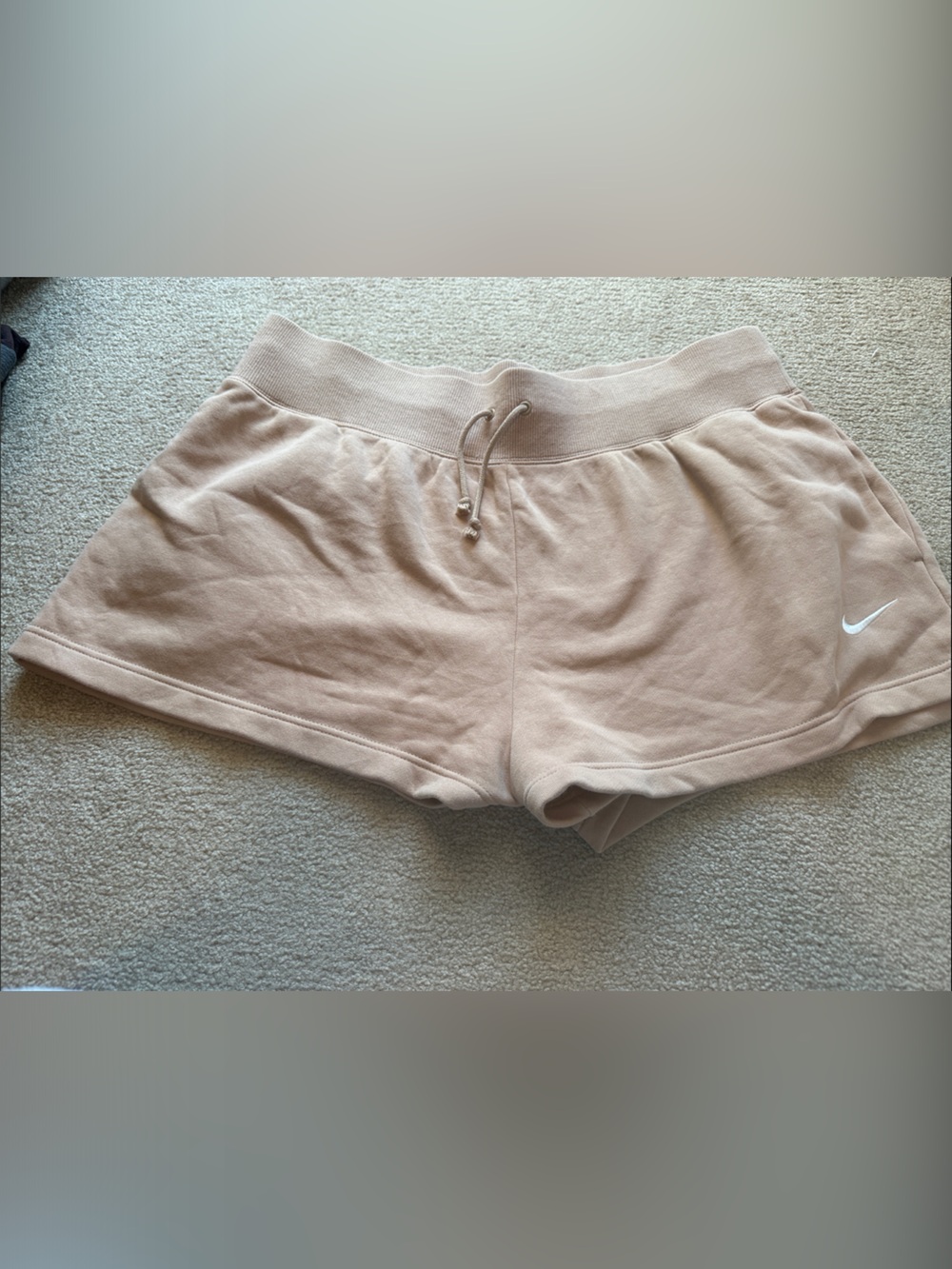 Nike Women's Athletic Shorts in Light Beige